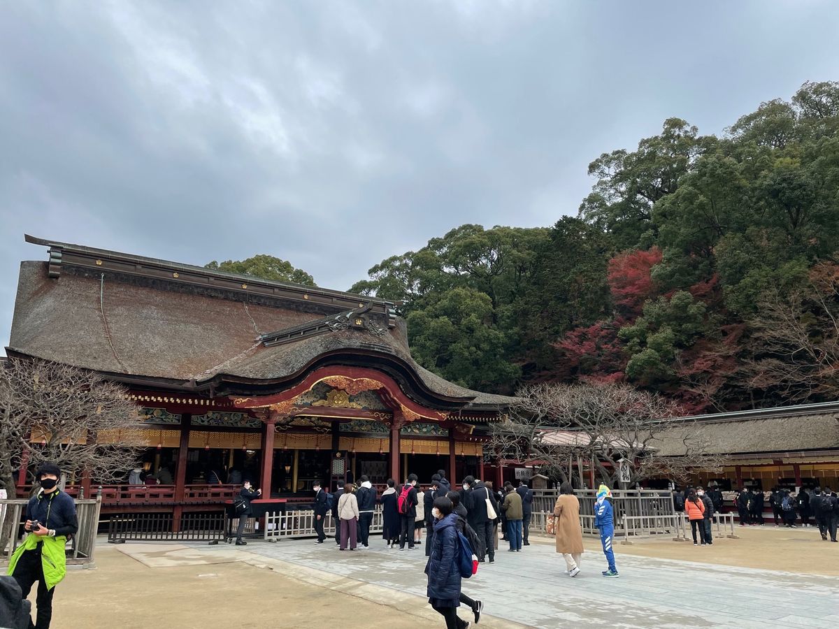 太宰府天満宮
修学旅行の学生が意外と多かった、