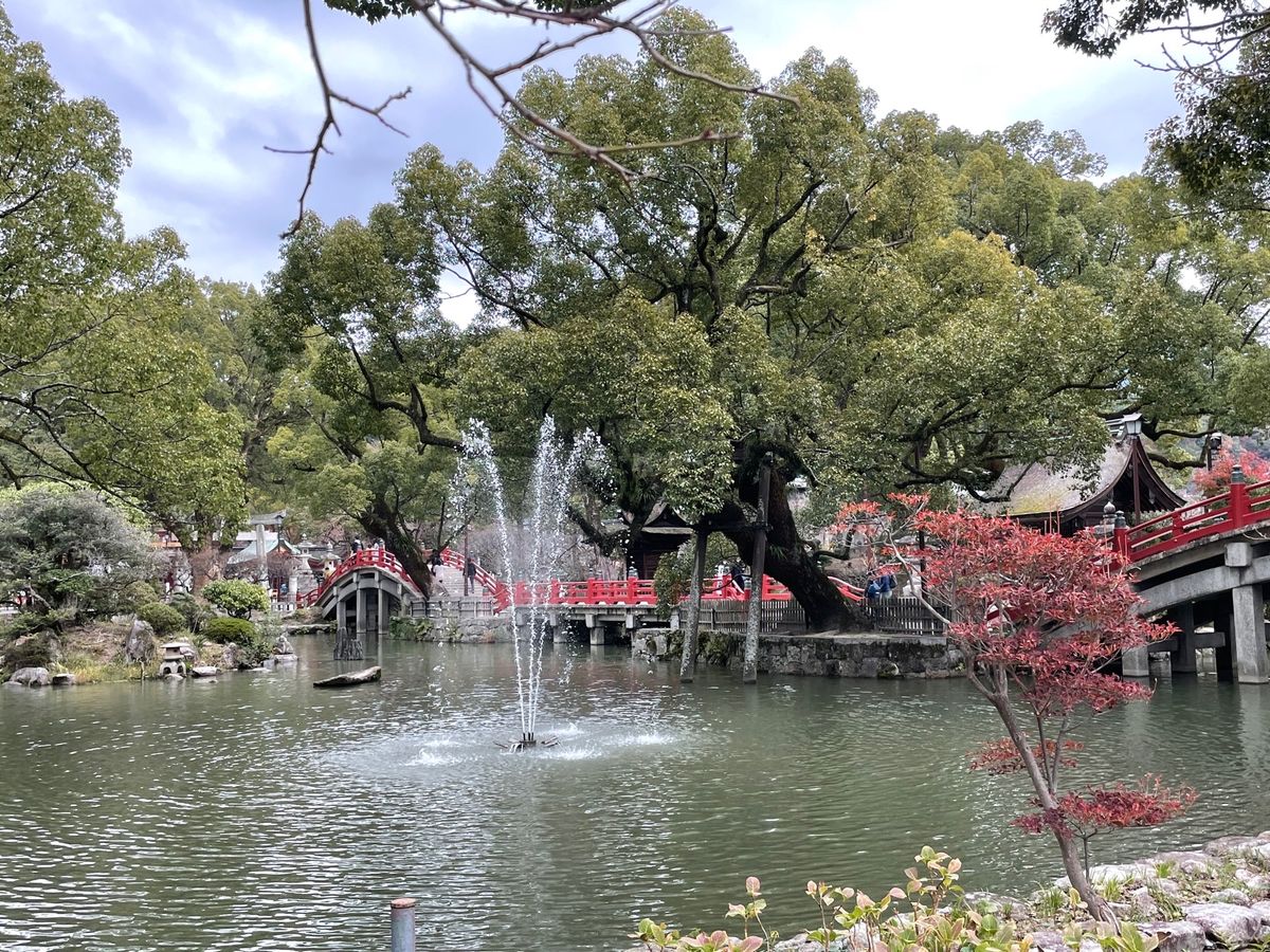 太宰府天満宮
修学旅行の学生が意外と多かった、