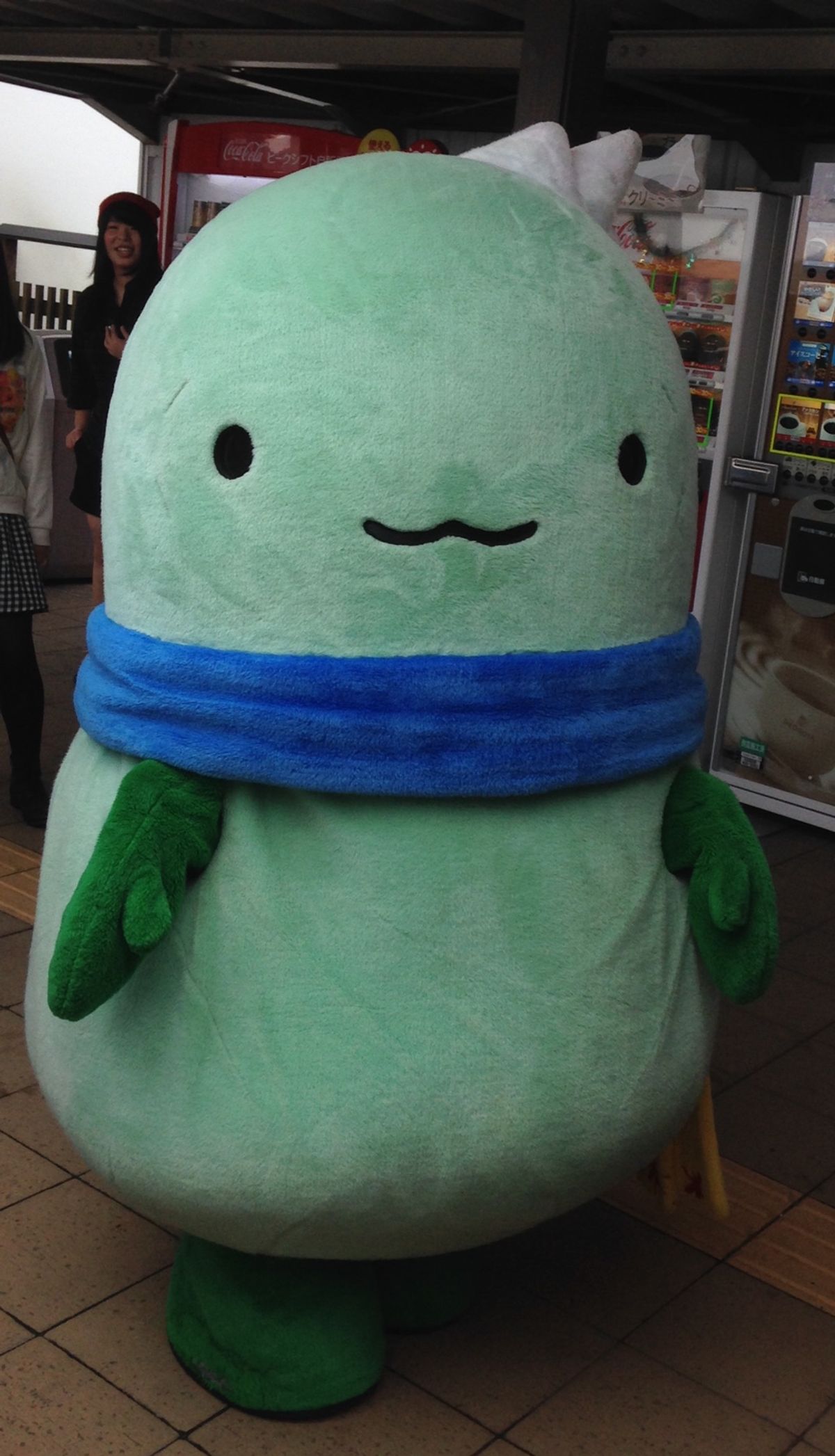 いっぱいおそばを食べました。
ゆるキャラも登場。