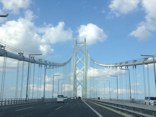 日本・淡路島「淡路島」の写真：明石海峡大橋