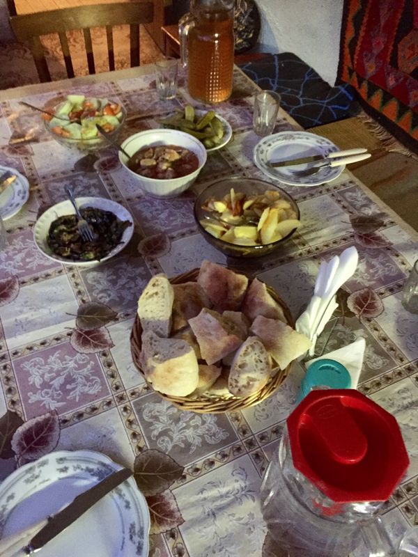 ジョージア・ヴァルジア「ヴァルジア 石窟都市・修道院遺跡」の写真：ゲストハウスもとても素敵でした。自然豊か...