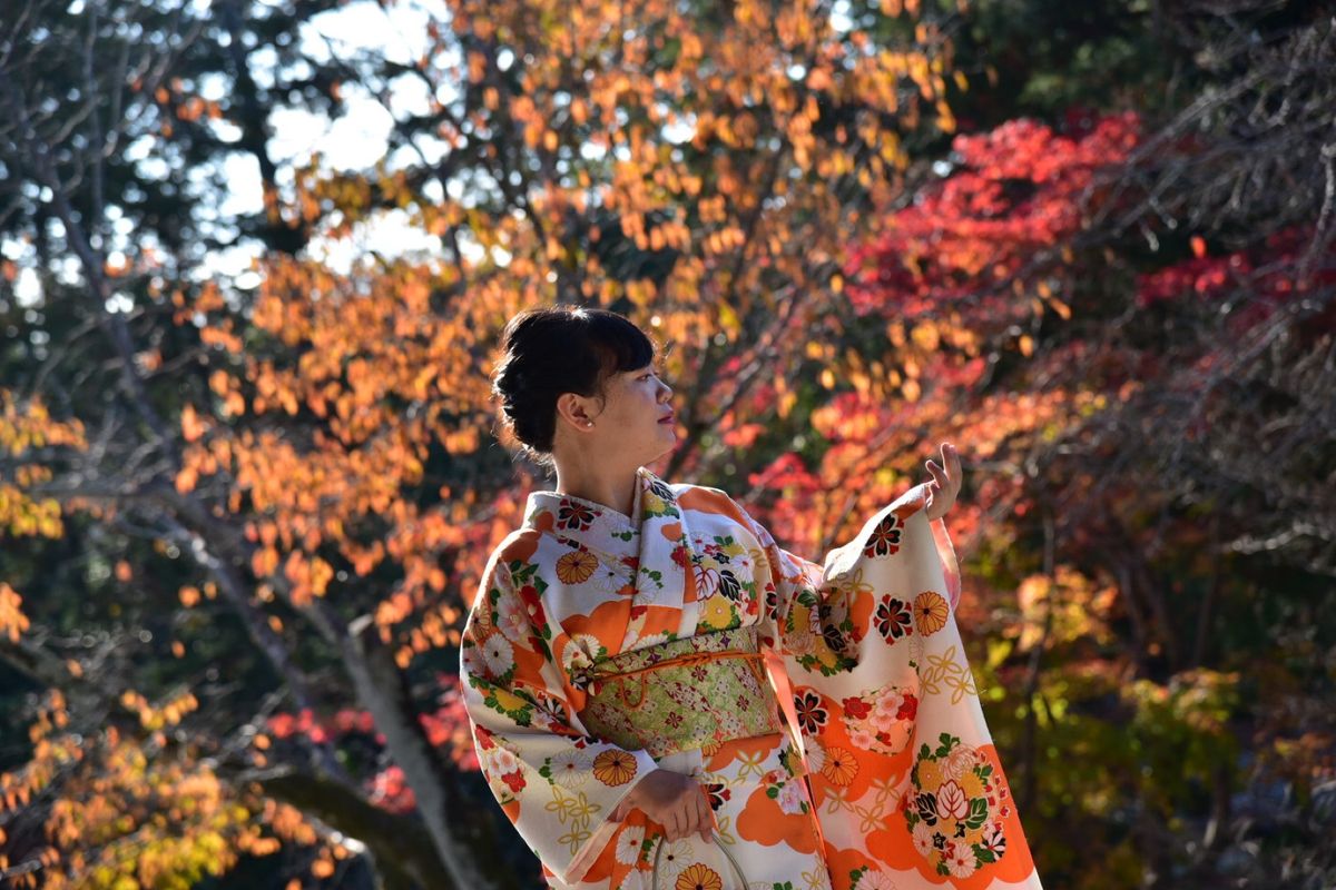 紅葉の盛りを過ぎてしまったため、着物をお借りしてのんびり散歩することに。。...