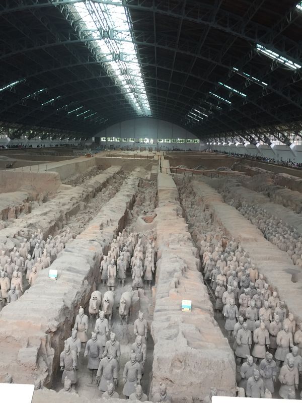 中国・西安「シルクロード旅 西安・敦煌」の写真：西安
兵馬俑、秦の始皇帝陵