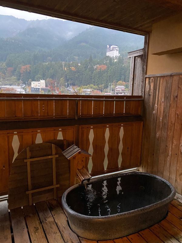 日本「密を避けて津々浦々」の写真：今年は、下呂に行きました。
感染過渡期前...