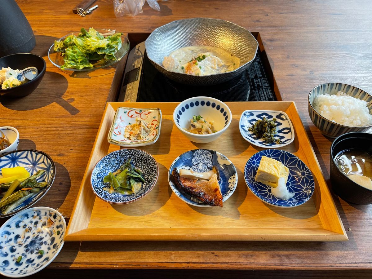 朝ごはんもさっぱり自然派
美味しい