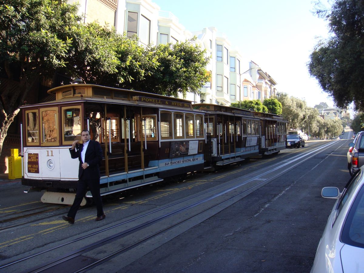 この頃はSan Francisco初心者だったので、ケーブルカーにも喜んで...