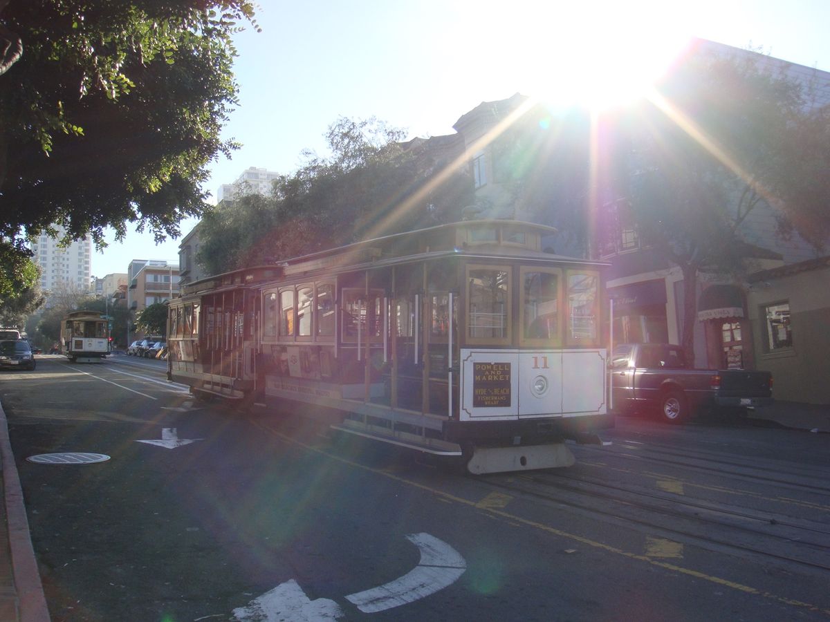 この頃はSan Francisco初心者だったので、ケーブルカーにも喜んで...