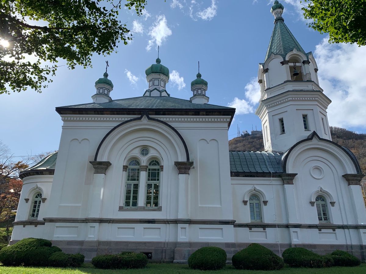 函館ハリストス正教会。
大きな教会では無いですが荘厳な雰囲気。永く礼拝を守...