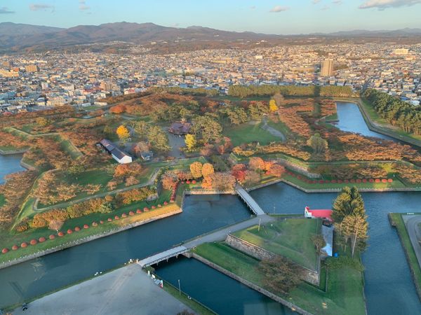 日本・北海道「修学旅行以来の函館」の写真：お約束ですが、五稜郭タワーへ。