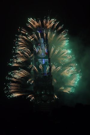 カウントダウンに101に(^O^)
夕方くらいから見やすい場所を取りに来る...