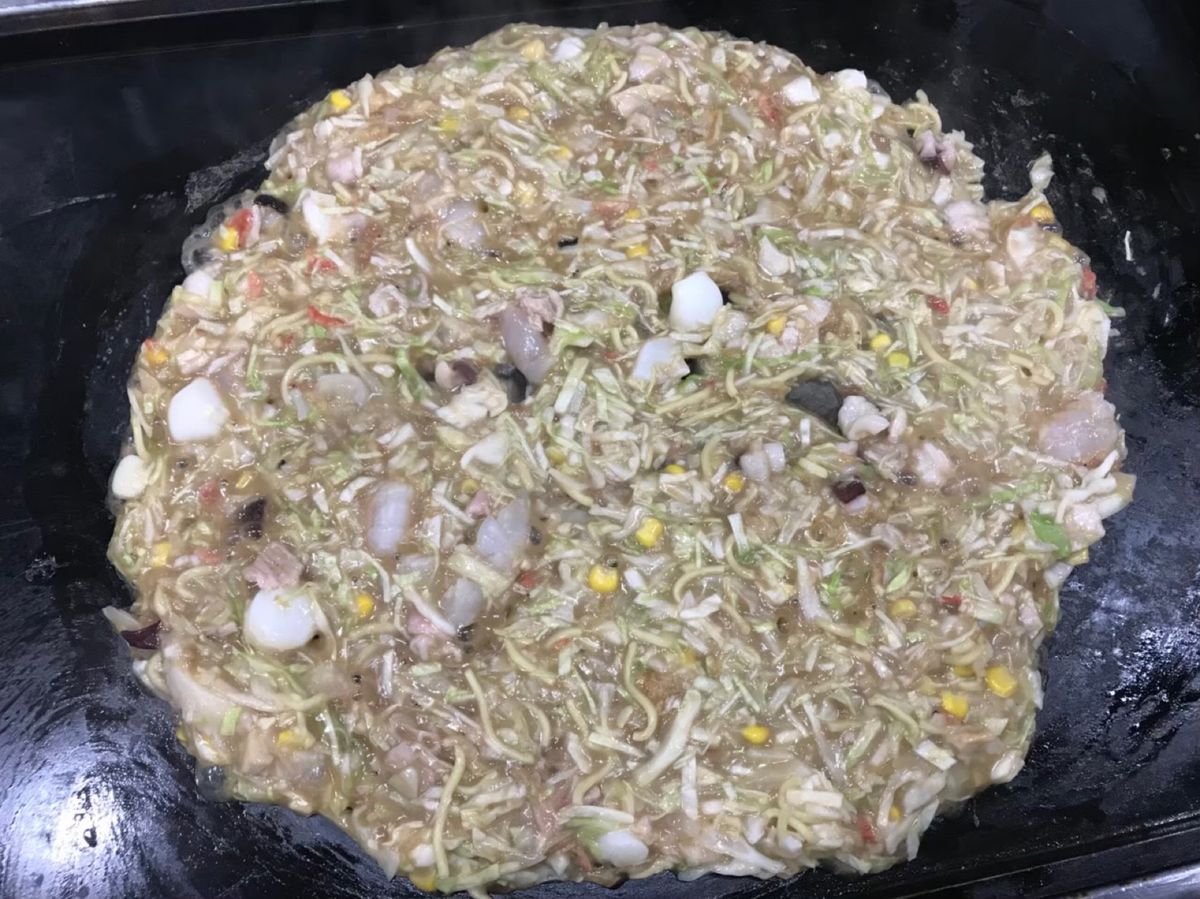 月島のもんじゃ！美味しかった(*ﾟ▽ﾟ)ﾉ