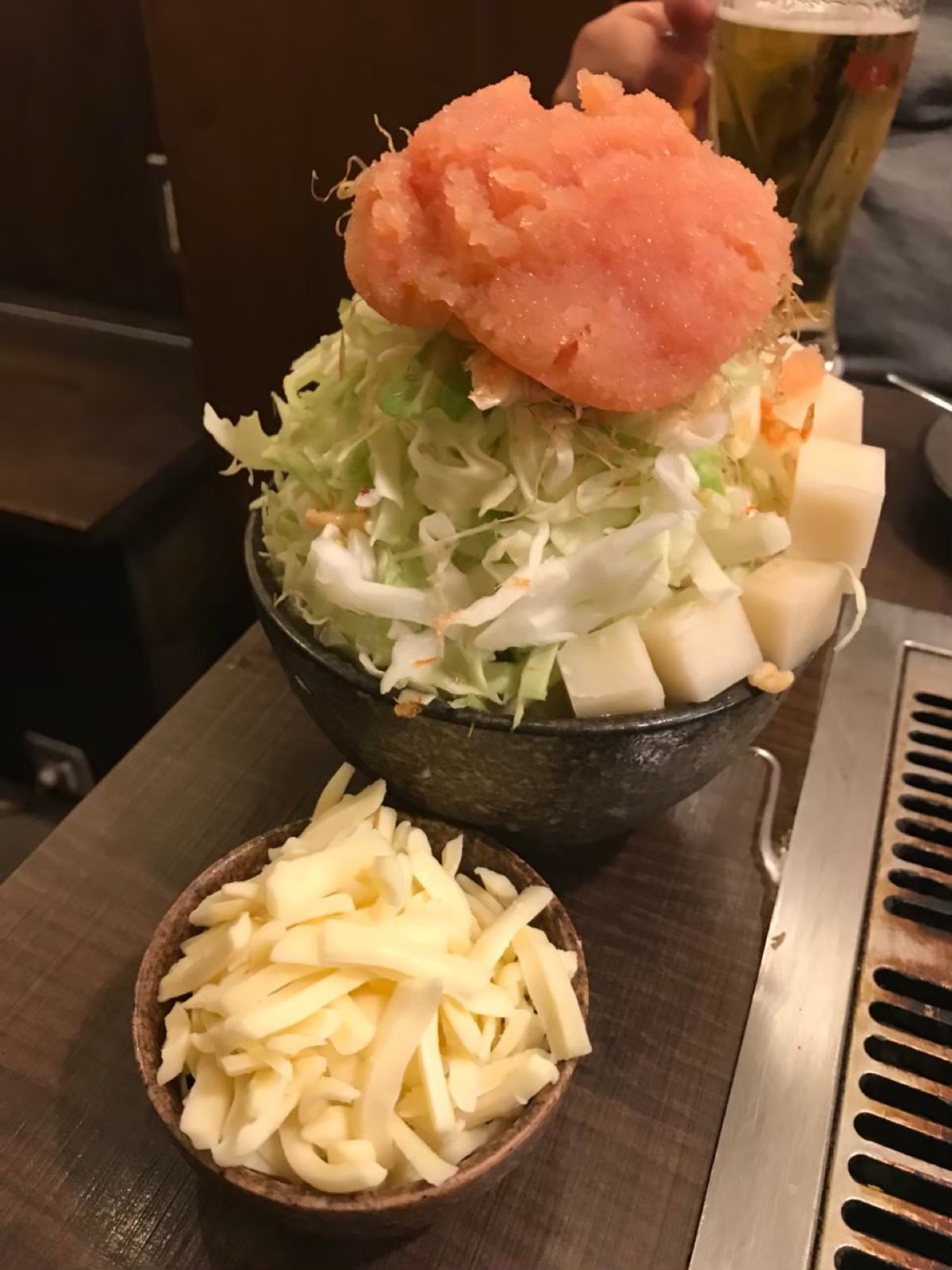 月島のもんじゃ！美味しかった(*ﾟ▽ﾟ)ﾉ