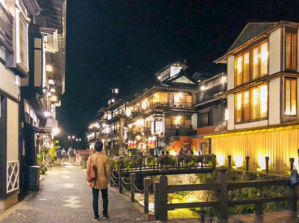 日本・銀山温泉「銀山温泉」の写真