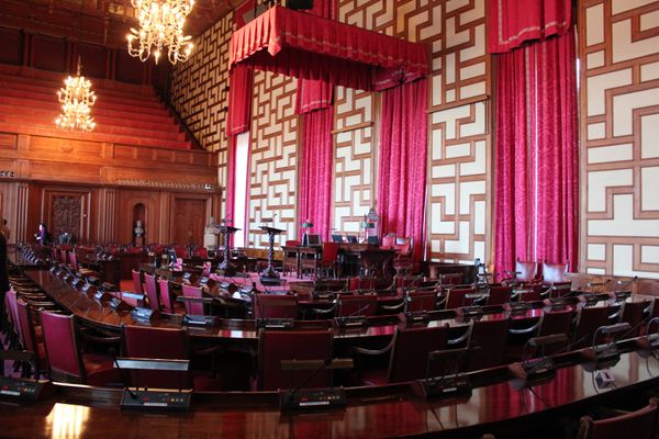 スウェーデン・ストックホルム「2011：ESMO@Stockholm」の写真：@Stadshuset②

市庁舎では観...