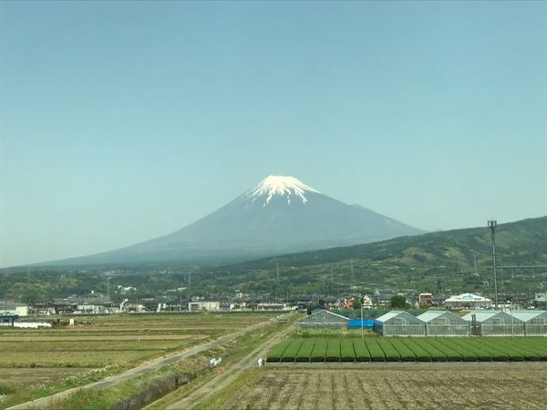 日本・静岡市「静岡への旅」の写真：富士山(新幹線車内から)