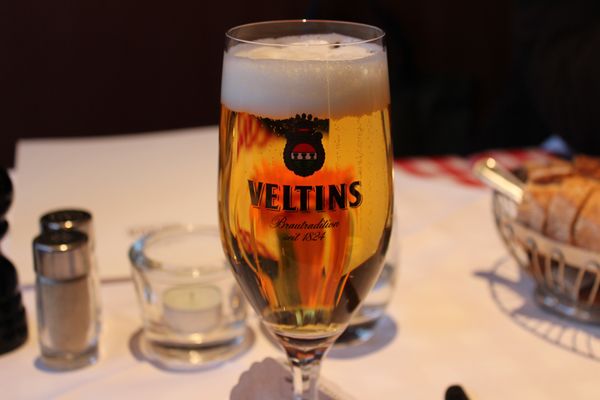 ドイツ・ベルリン「2013：EAN@Berlin」の写真：@ホテル近くのレストラン

夕食はシュニ...