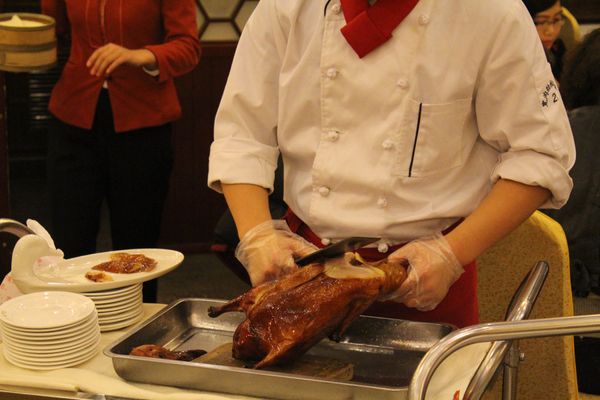 中国・北京「2013：APCC@Beijing, Tianjin」の写真：夕食は北京なので、北京ダック🦤をいただき...