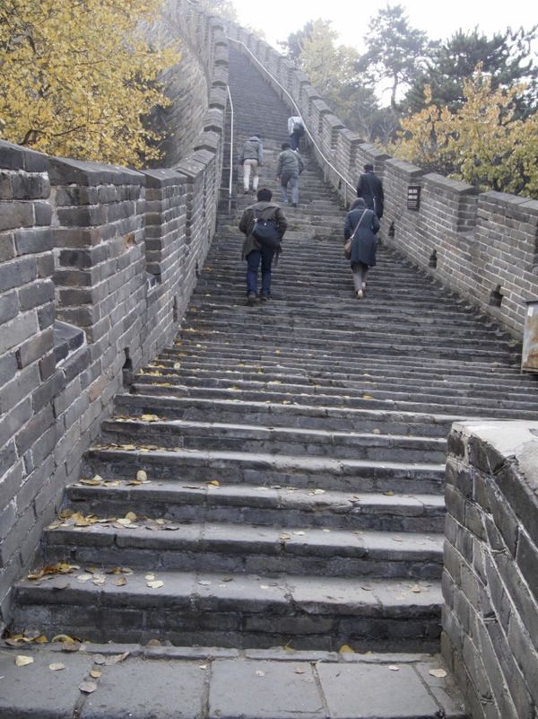 中国・北京「2013：APCC@Beijing, Tianjin」の写真：@幕田峪長城⑥

少しずつ勾配がキツくな...