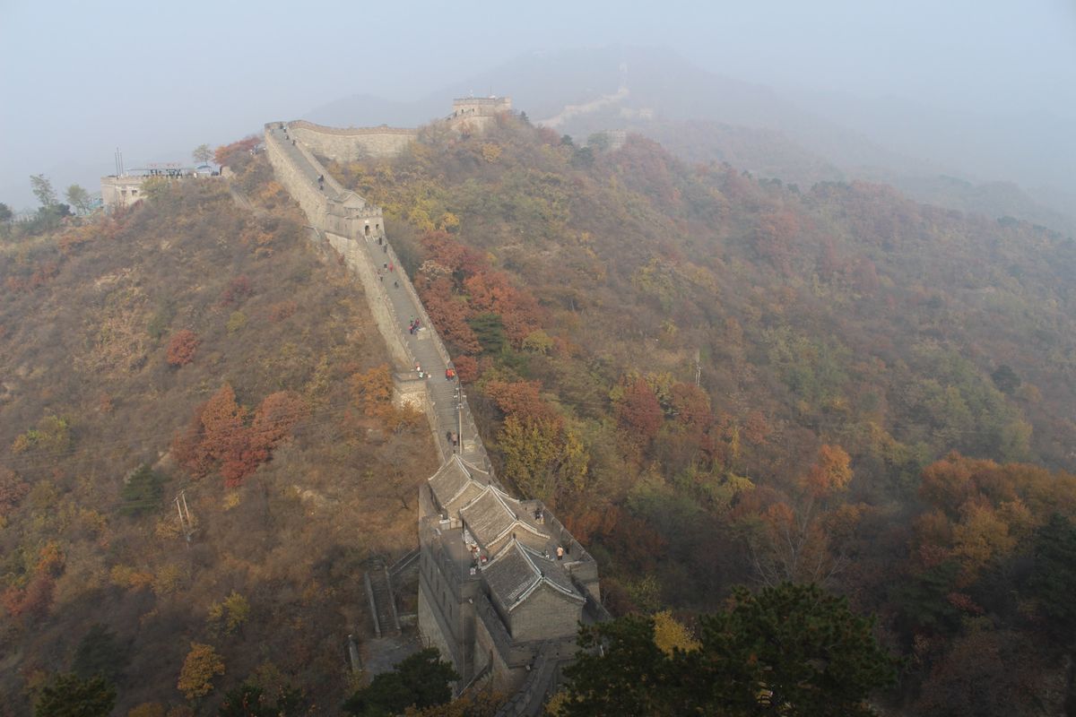@幕田峪長城⑧

頑張って登った先にはキレイな万里の長城の姿が‼️