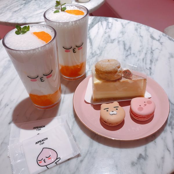 大韓民国 (韓国)・釜山「コロナ前ギリギリ行けた釜山旅行🇰🇷🏢」の写真：📍南浦洞周辺
アピーチカフェ可愛かったし...