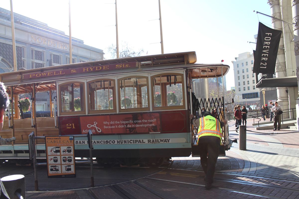 6回目のSan Franciscoだけど、やっぱりCable carの写真...