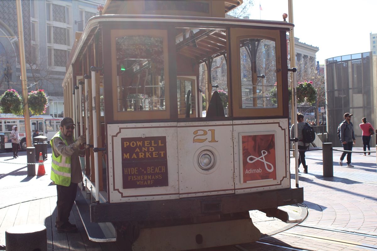 6回目のSan Franciscoだけど、やっぱりCable carの写真...
