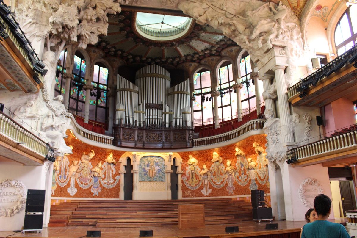 @Palau de la Musica Catalana②

内部装飾は息...
