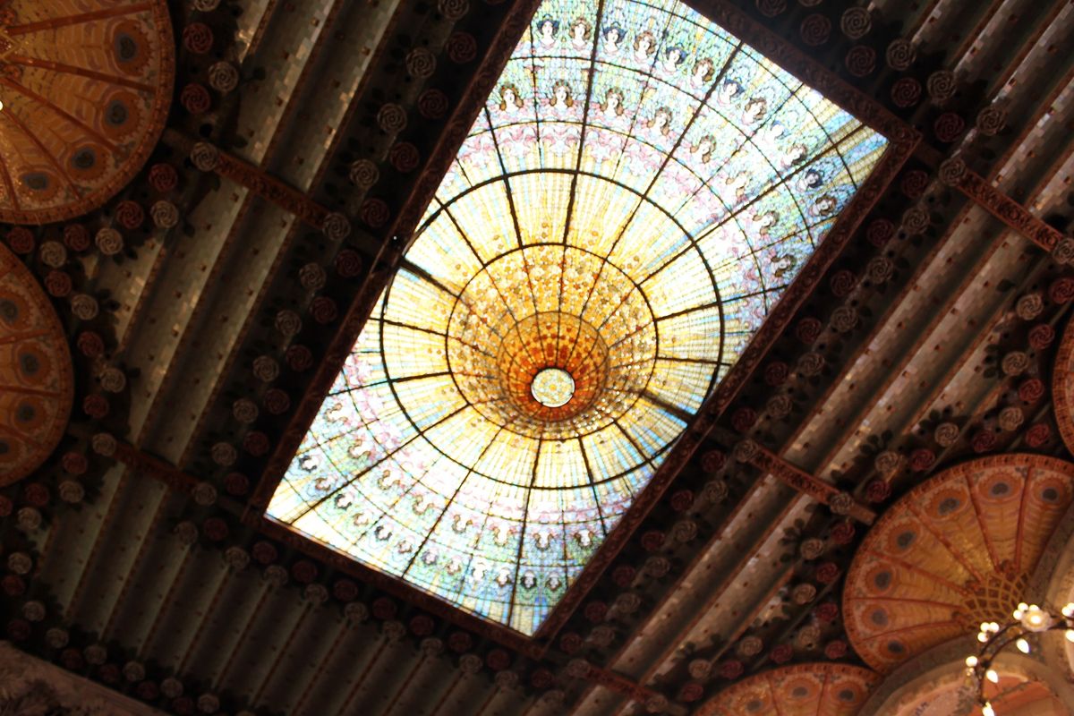 @Palau de la Musica Catalana②

内部装飾は息...