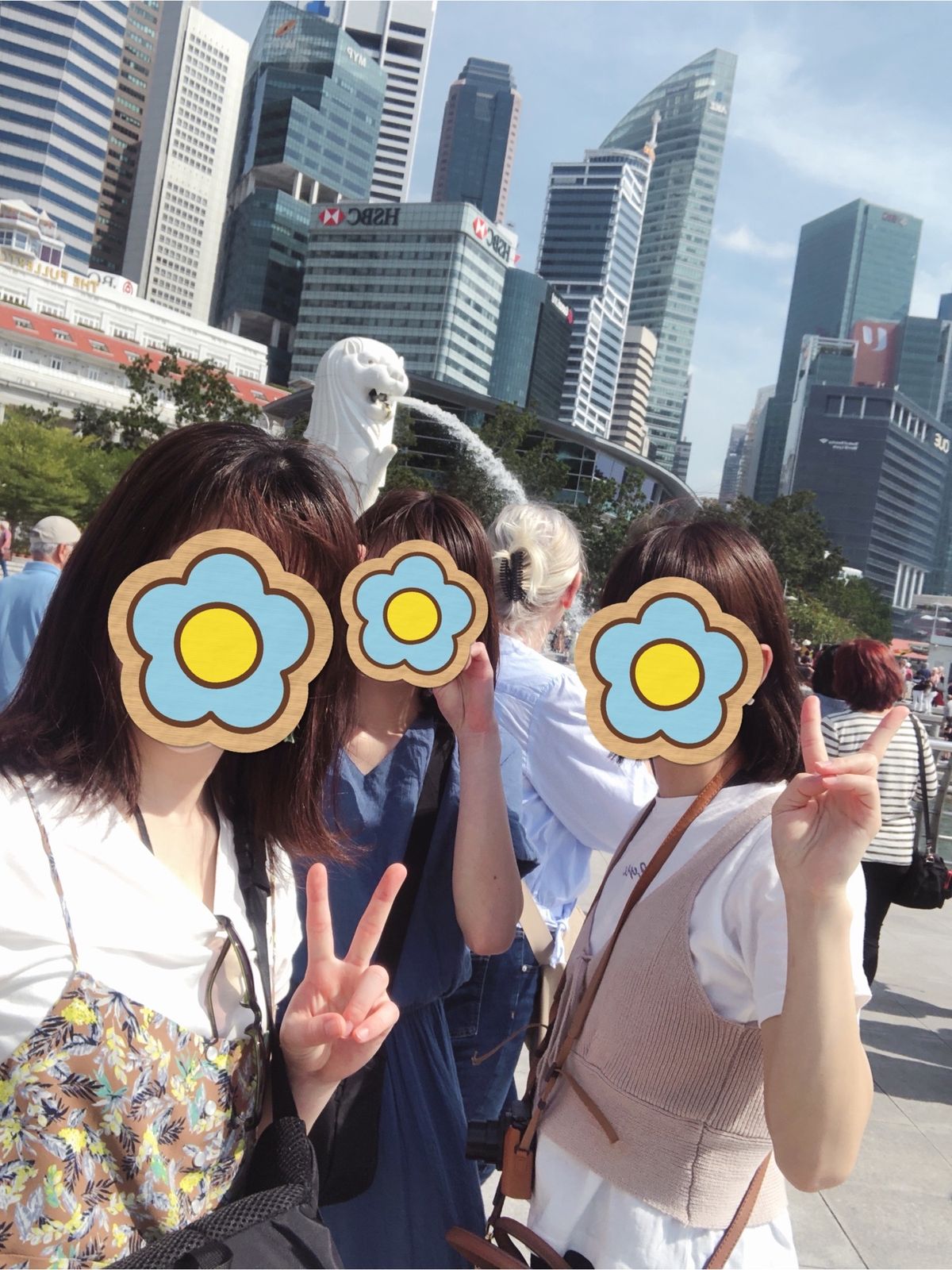 念願のマーライオン！
道中の駅内のエスカレーターが鬼の速さだった…