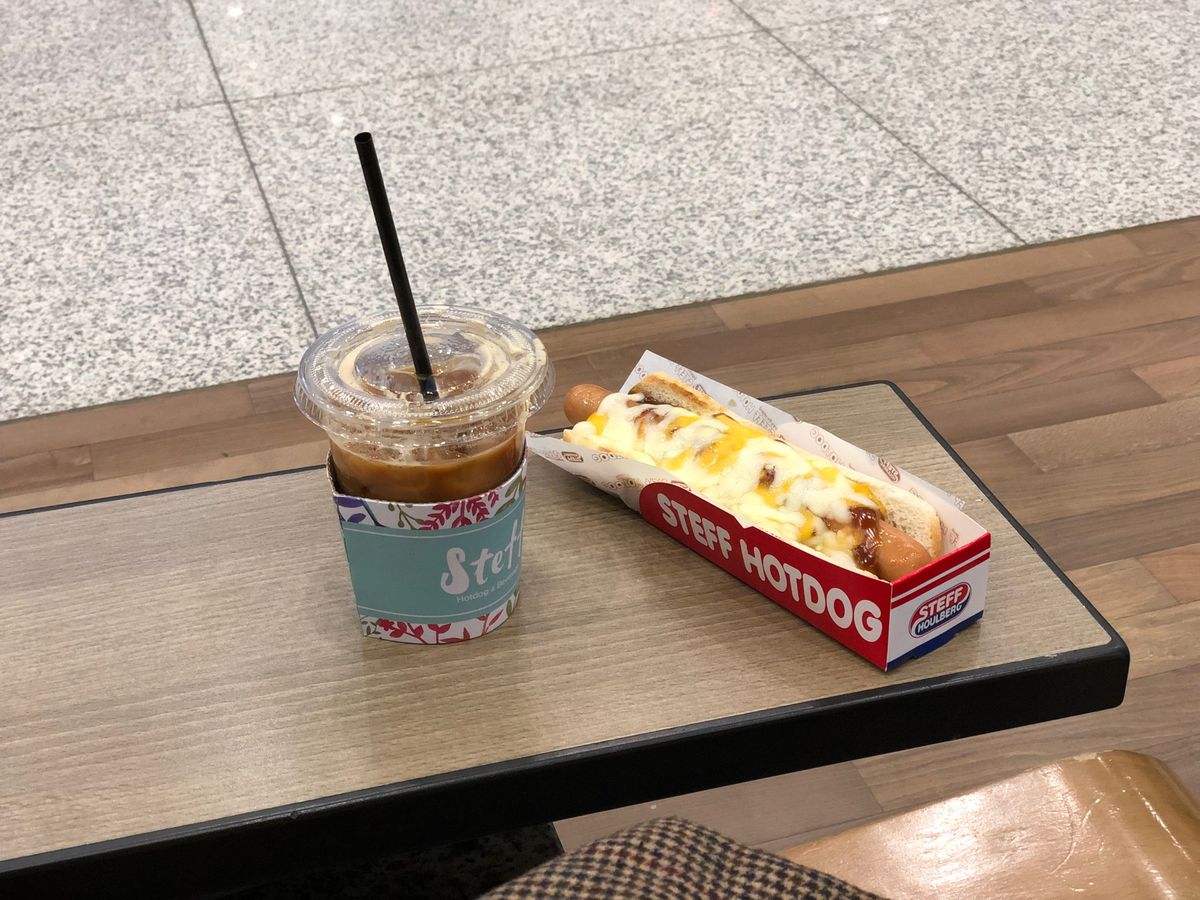 仁川空港着いたら必ずこのセット頼みます