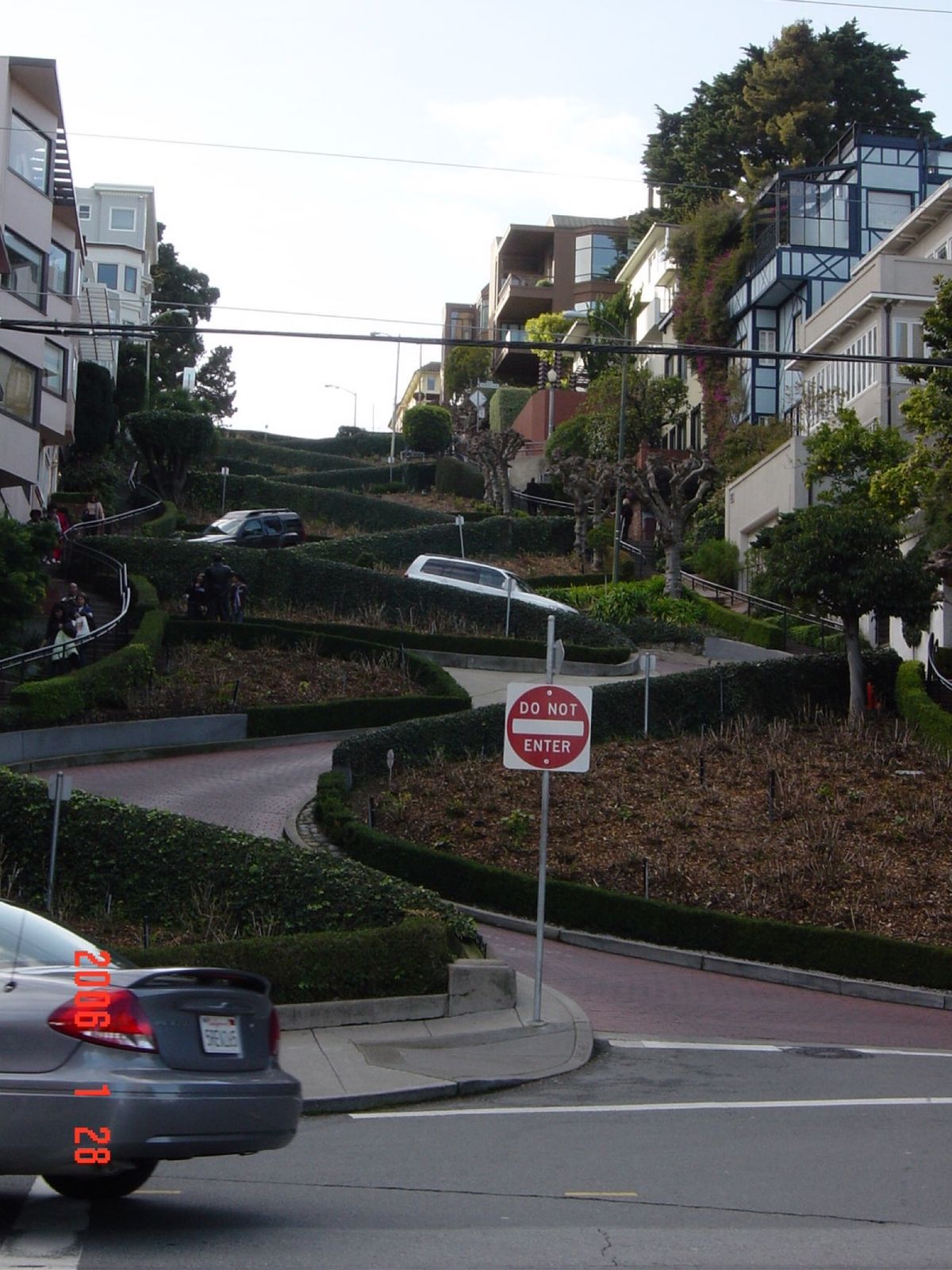Lombard Street。こちらも徒歩で上りました🚶‍♂️