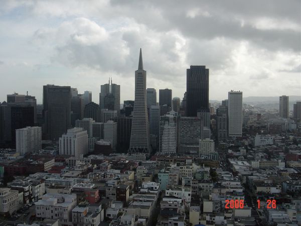 アメリカ(米国)・サンフランシスコ「2006：ASCO-GI@San Francisco」の写真：Coit Towerからの眺め🗼