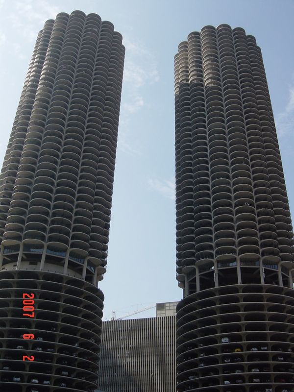 アメリカ(米国)・シカゴ「2007：ASCO@Chicago」の写真：@Marina City
定番の一枚📸