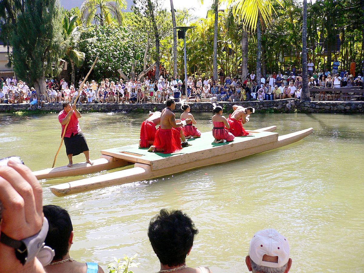 @Polynesian Cultural Center
日本人留学生がツア...
