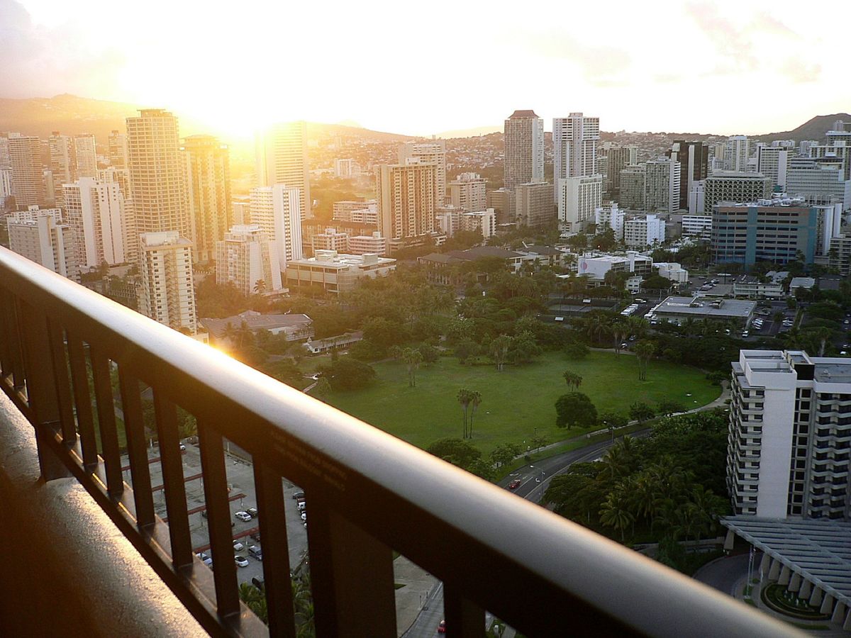 @Hilton Hawaiian Village🏨
眺望は申し分ない‼️義...