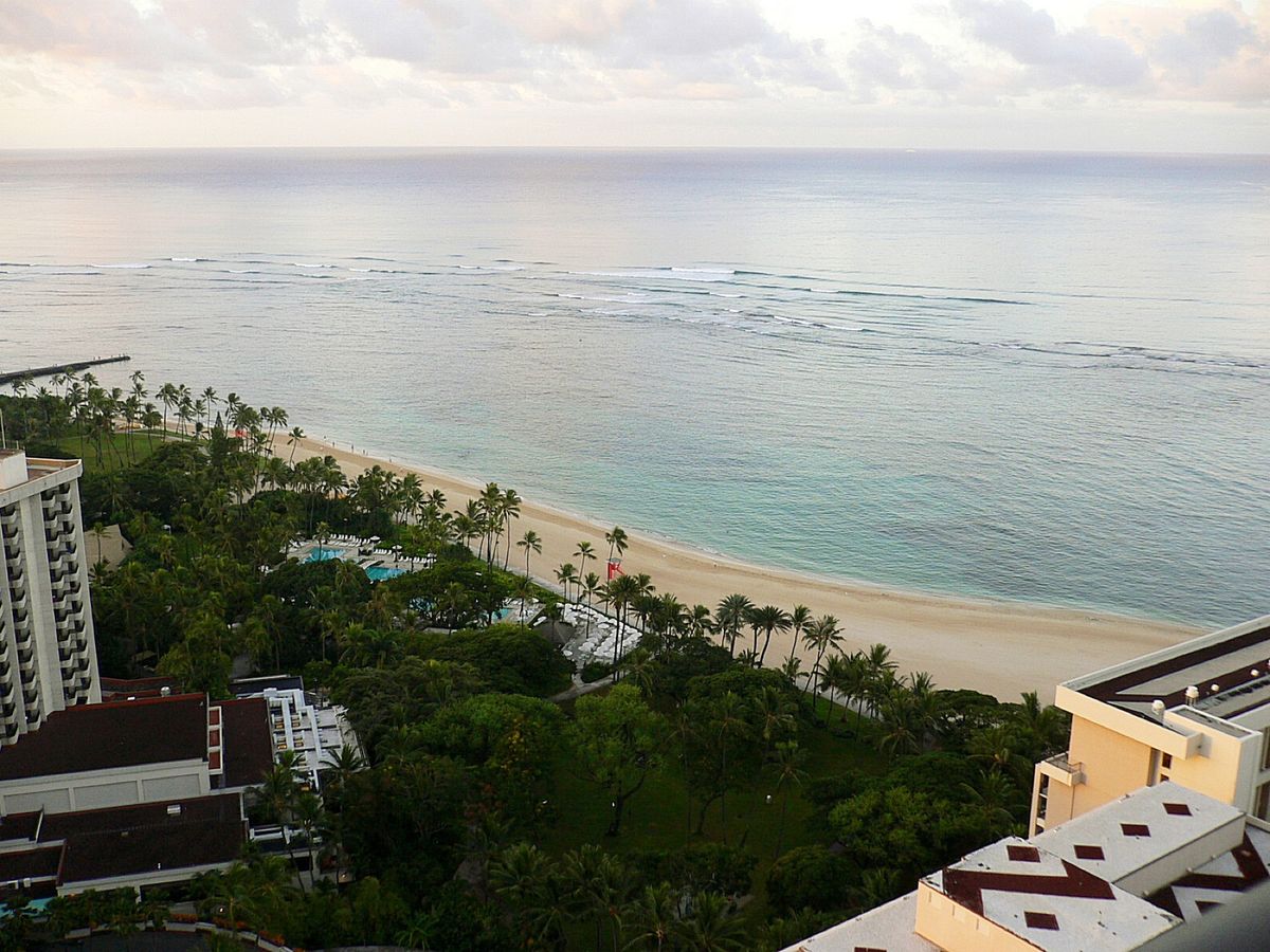 @Hilton Hawaiian Village🏨
眺望は申し分ない‼️義...