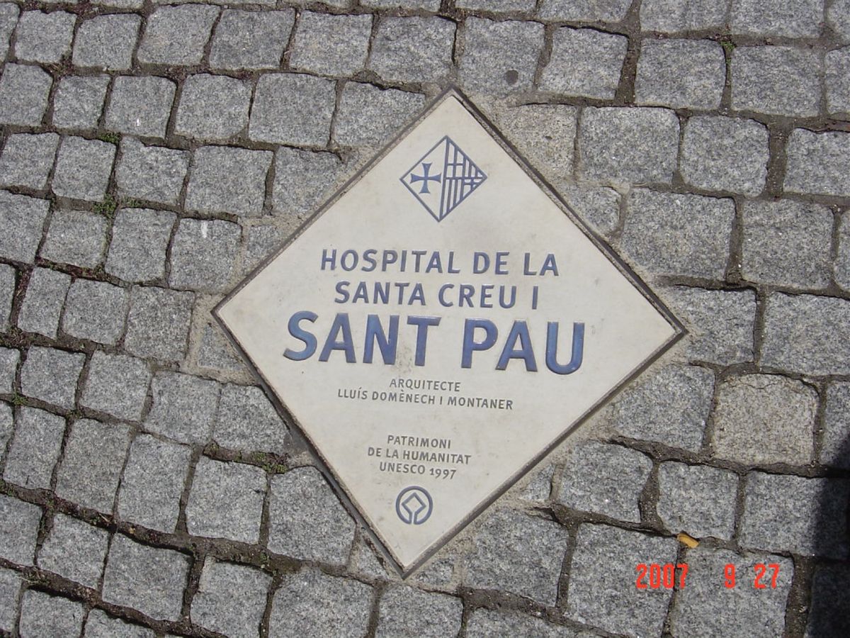 @Hospital de Sant Pau①
サンパウ病院🏥も世界遺産。と...