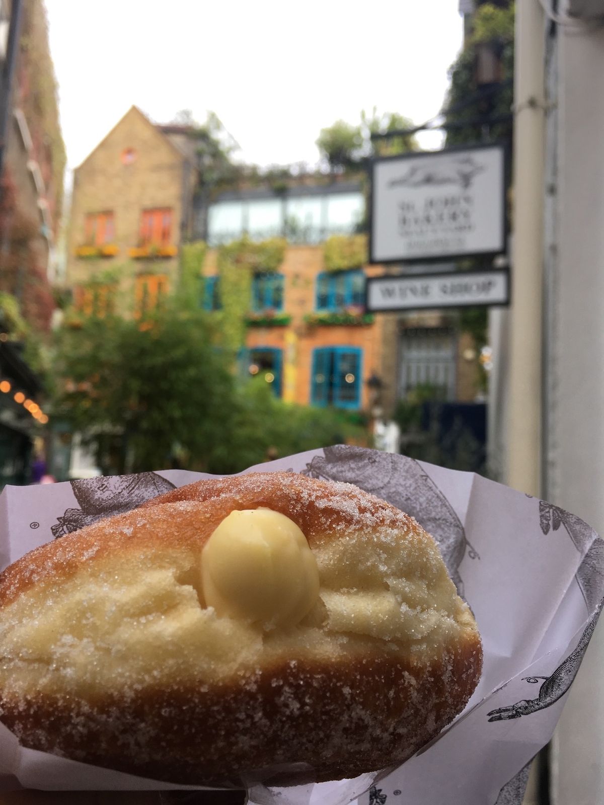 Neal’s yard and a doughnut from St Jo...