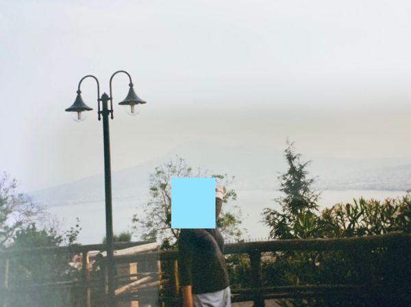 イタリア・シチリア一周「シチリア🇮🇹へ」の写真：泊まったホテルの前から、うっすら見えるエ...