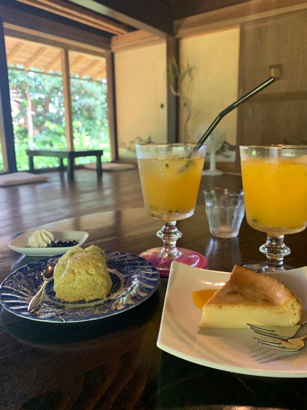 日本・東京「八丈島」の写真：素敵な古民家カフェで休憩☕️
こんな古民...