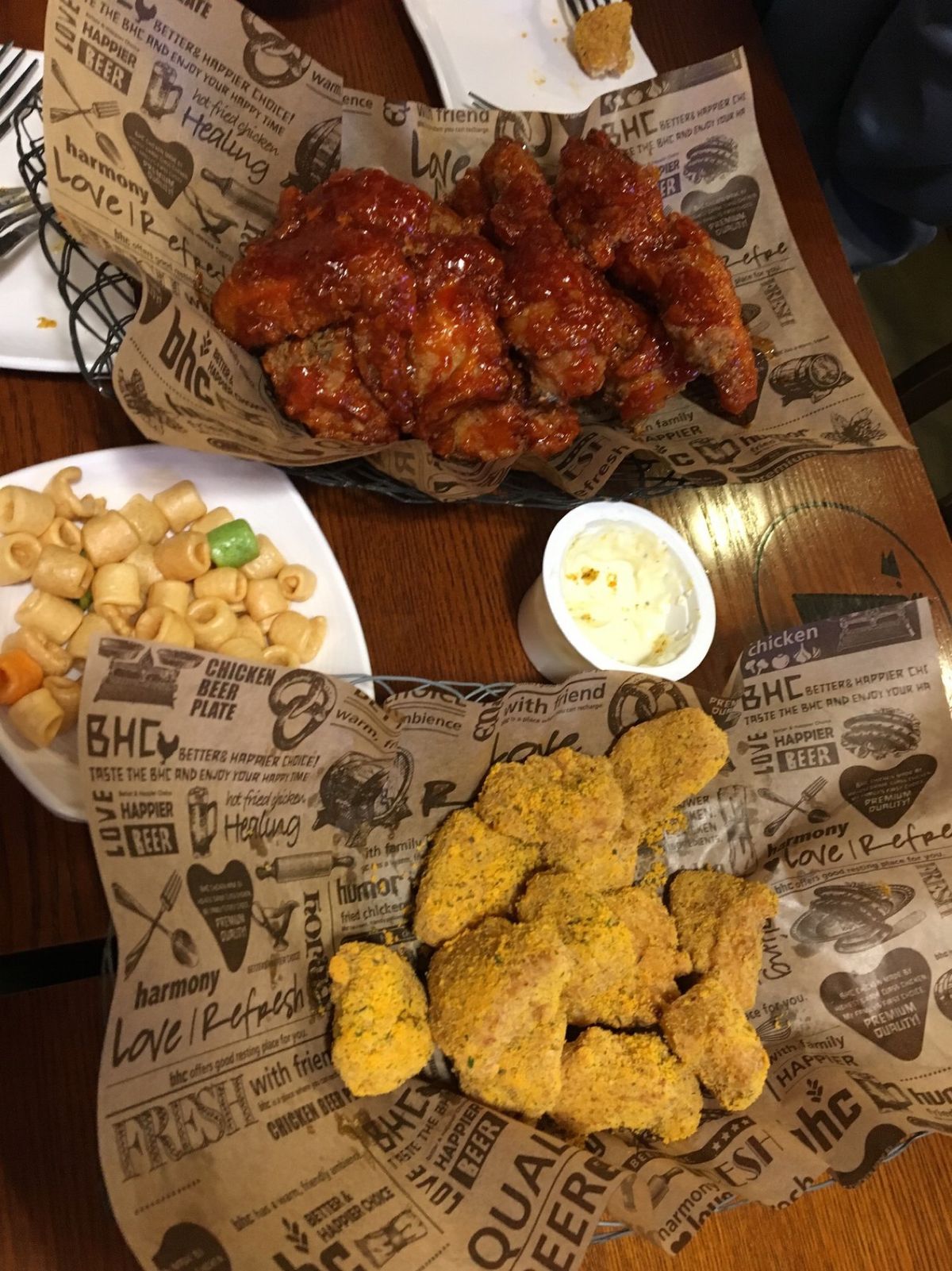 チキン早く食べたい。。。
ヤンニョムもフライドも好き