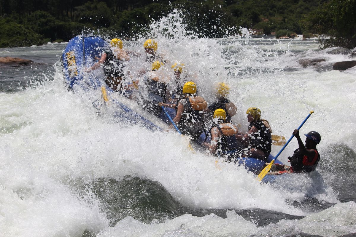 ナイル川でラフティングをした街ジンジャ
