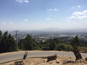 市街のずっと北にあるメネリク2世宮殿。エチオピア人の知り合いに連れて行って...