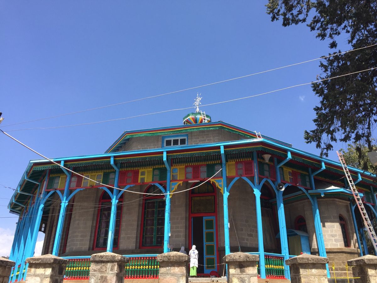 市街のずっと北にあるメネリク2世宮殿。エチオピア人の知り合いに連れて行って...