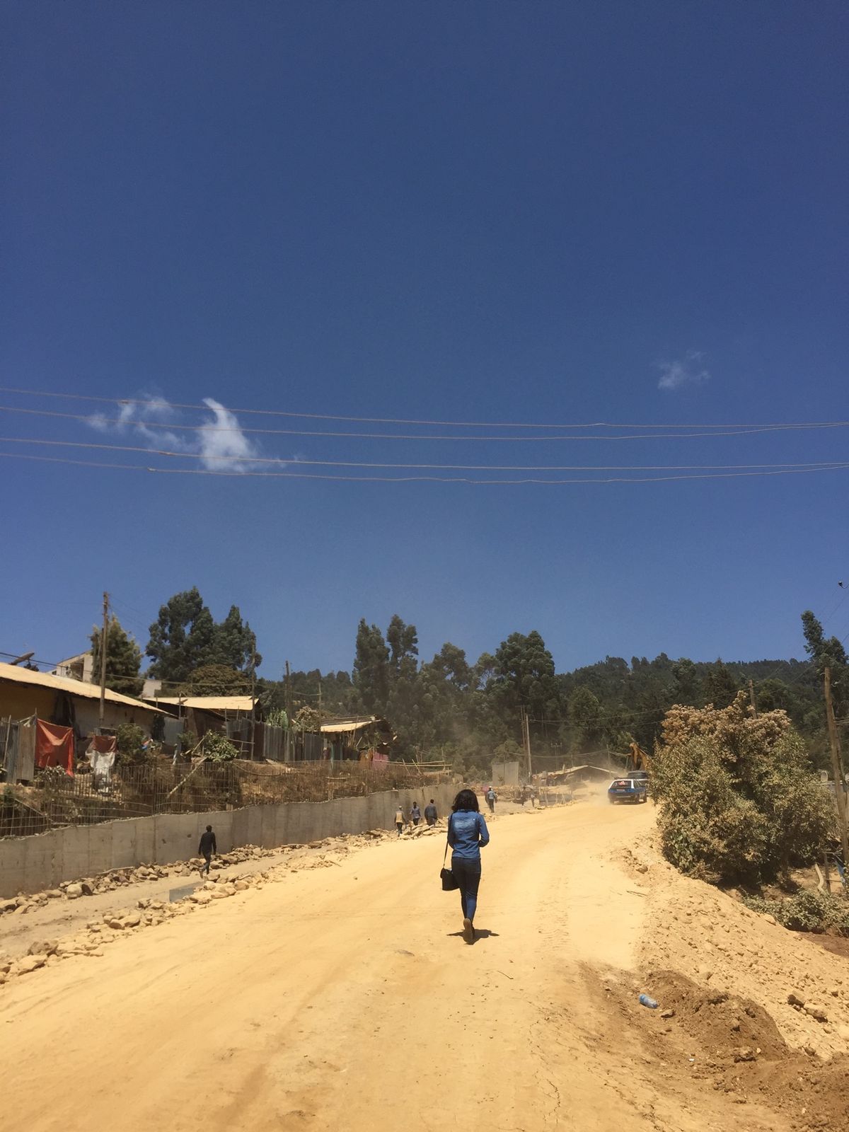 市街のずっと北にあるメネリク2世宮殿。エチオピア人の知り合いに連れて行って...