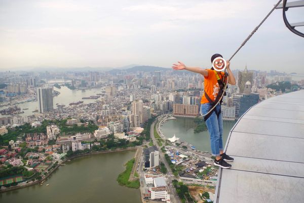 マカオ・マカオ「マカオ旅行」の写真：マカオタワーのスカイフォーク🌁
スリリン...