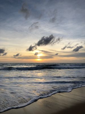 ホテルのプライベートビーチ🏖