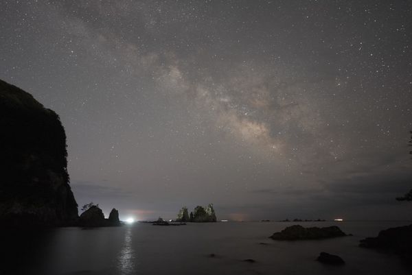 日本・静岡県「南伊豆　下田」の写真：0時過ぎに起き再度『蓑掛岩』へ

昨日と...
