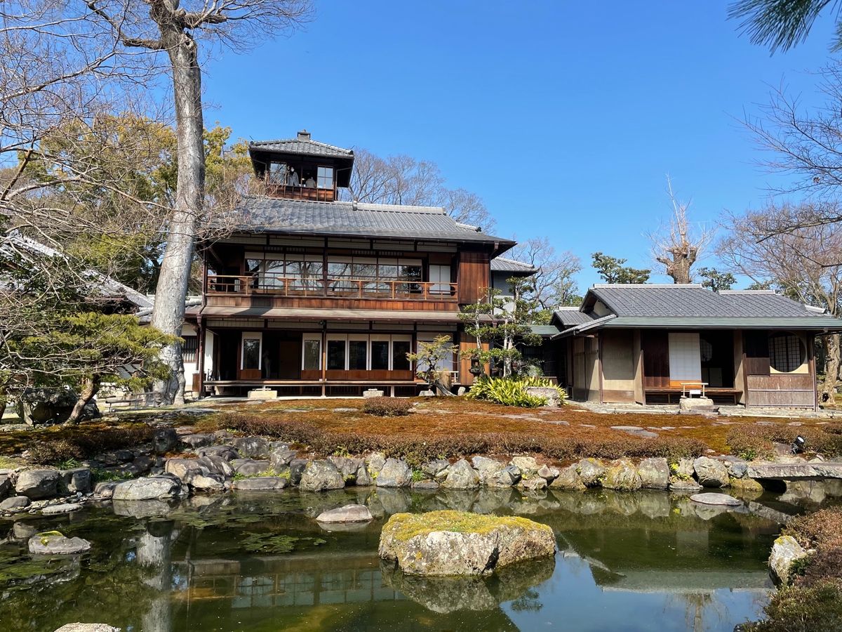 旧三井の下鴨別邸。三階部分が特別に公開中でした。