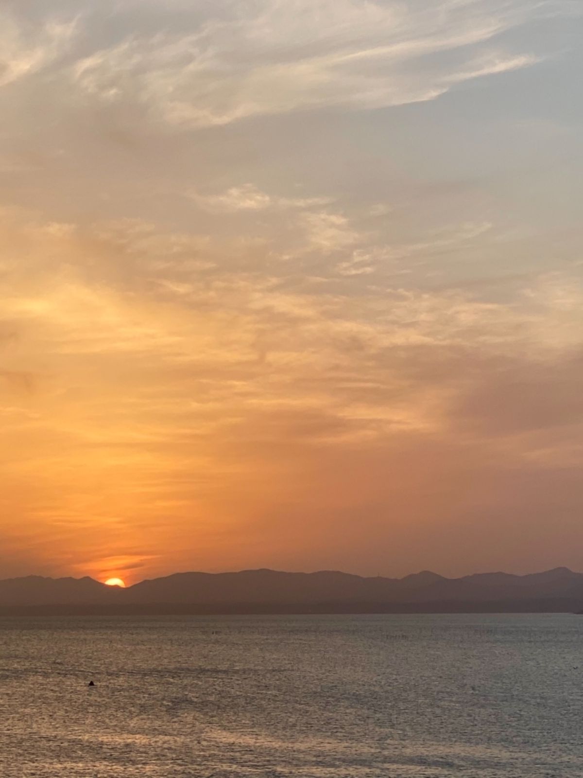 島根県立美術館からの宍道湖の夕陽
噂どおり綺麗でした🌥